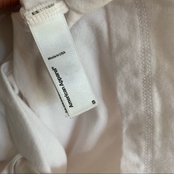 White // American Apparel Gloria Bodycon Mesh Scoop-Back Mini Dress - Picture 7 of 8